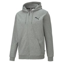 Bluza dresowa męska Puma ESS SMALL LOGO. Niebieskie bluzy męskie Puma, m, bez wzorów, z dresówki, bez kaptura. Za 152.99 zł.