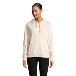 Bluza damska z kapturem Sol's Nicholas. Brązowe bluzy damskie SOL'S, l, bez wzorów, z bawełny, z kapturem. Za 147.50 zł.