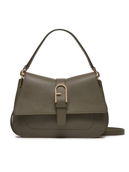 Furla Torebka Flow M Top Handle WB00996-BX2045-2810S-1007 Zielony. Zielone torebki do ręki damskie Furla, bez wzorów, ze skóry, bez dodatków. Za 1,399.00 zł.