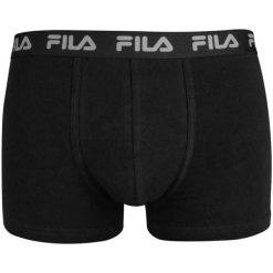 Bokserki męskie Fila, 1 szt., czarne, S. Czarne bokserki męskie Fila, m, bez wzorów, z bawełny. Za 132.99 zł.