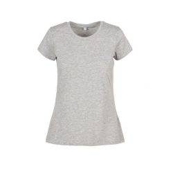 Koszulka Damska/kobieca Basic Heather. Szare koszulki sportowe damskie BUILD YOUR BRAND, xl, bez wzorów, sportowe, bez kołnierzyka. Za 49.99 zł.