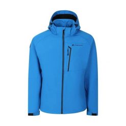 Kurtka turystyczna Alpine Pro Hoor. Niebieskie kurtki męskie Alpine Pro, m, z aplikacjami, z materiału, bez kaptura. Za 519.00 zł.