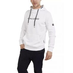 Bluza męska Fundango Hoover z kapturem. Białe bluzy męskie Fundango, m, bez wzorów, z kapturem, trekkingowe. Za 379.90 zł.