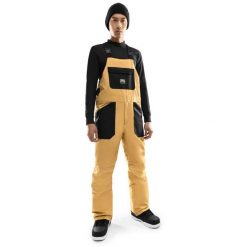 Spodnie snowboardowe z szelkami męskie Maple. Brązowe spodnie snowboardowe męskie SIROKO, m, bez wzorów, z materiału, narciarskie. Za 467.00 zł.