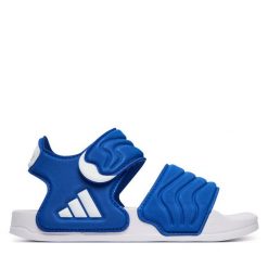 Sandały adidas. Niebieskie sandały chłopięce Adidas, bez zapięcia. Za 119.99 zł.