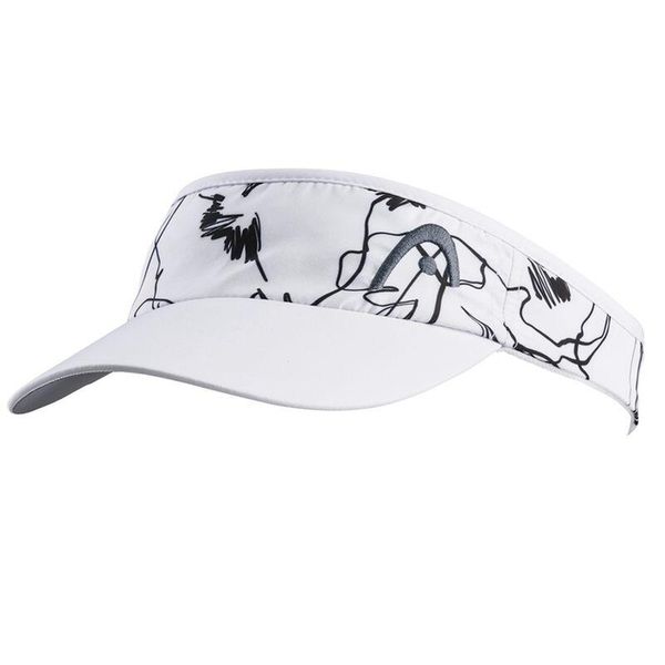 Daszek sportowy damski Head Pro Player Visor. Białe czapki i kapelusze damskie Head, na zimę, bez wzorów, sportowe. Za 65.00 zł.