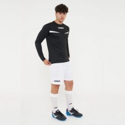 Męska Koszulka do Biegania z Długim Rękawem Kluczowe Cechy Model. Białe koszulki sportowe męskie Legea, l, bez wzorów, z materiału, bez kołnierzyka, bez ramiączek, do biegania. Za 56.00 zł.