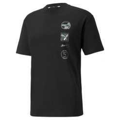 T-shirt z krótkim rękawem męski Puma RAD CAL. Czarne koszulki sportowe męskie Puma, m, bez wzorów, bez kołnierzyka, bez ramiączek, trekkingowe. W wyprzedaży za 94.15 zł.