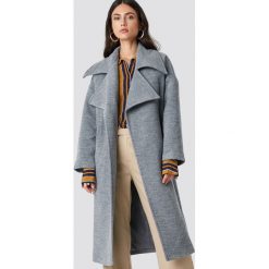 Trendyol Płaszcz Oversized Archer - Grey. Szare płaszcze damskie Trendyol, w paski. Za 323.95 zł.