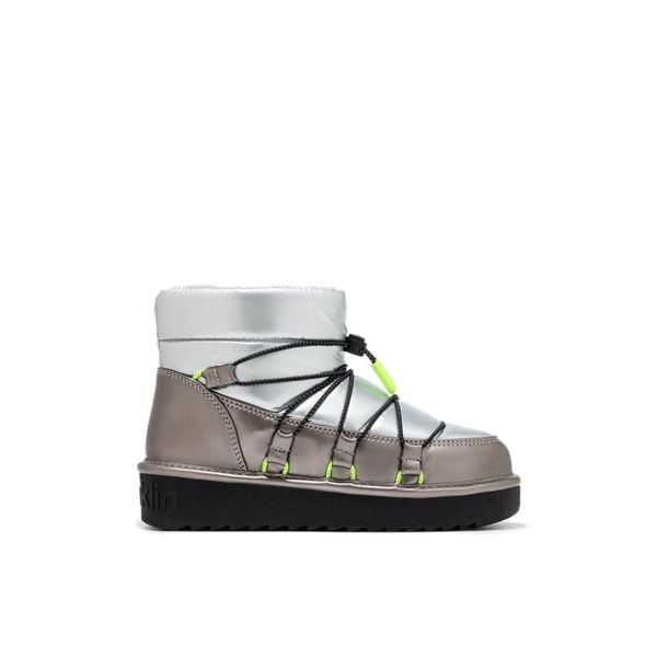 Buty śniegowce zimowe damskie D.Franklin ocieplane. Szare śniegowce i trapery damskie D.Franklin, z materiału. Za 369.00 zł.