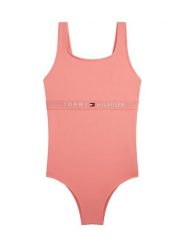 Tommy Hilfiger Strój kąpielowy UG0UG00822 Różowy. Czerwone stroje kąpielowe dla dziewczynek Tommy Hilfiger, bez wzorów, z syntetyku. Za 249.99 zł.