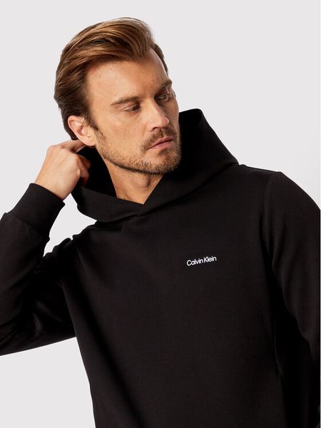 Calvin Klein Bluza Micro Logo K10K109927 Czarny Relaxed Fit. Czarne bluzy męskie Calvin Klein, l, bez wzorów, z syntetyku, bez kaptura. Za 289.99 zł.