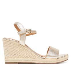 Espadryle Gioseppo. Żółte sandały damskie Gioseppo, bez wzorów, bez obcasa, bez zapięcia. Za 199.99 zł.