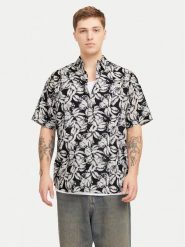 Jack & Jones Koszula Joshua 12271089 Czarny Wide Fit. Czarne koszule męskie Jack & Jones, m, bez wzorów, z bawełny, bez kołnierzyka, bez ramiączek. Za 109.99 zł.