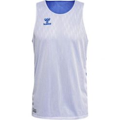 Koszulka do koszykówki Hummel Core Xk Reverse. Niebieskie koszulki sportowe męskie Hummel, m, bez wzorów, bez kołnierzyka, bez ramiączek, do koszykówki. Za 150.00 zł.