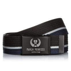 Pasek męski parciany Paolo Peruzzi PW-16-115 cm. Szare paski damskie bez wzorów. Za 34.00 zł.