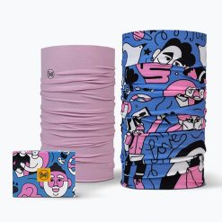 Chusty wielofunkcyjne BUFF Coolnet UV Twin Pack Love. Żółte szaliki i chusty damskie Buff, bez wzorów, z lyocellu, sportowe. Za 109.99 zł.
