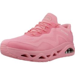 Buty SKECHERS SLIP - INS UNO GLIDE STEP AIR GLIDERS Rose. Czerwone obuwie sportowe damskie Skechers, bez wzorów, z tkaniny. Za 389.99 zł.