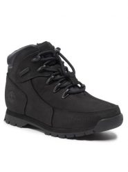 Timberland Trapery Euro Rock TB0A43N20011 Czarny. Czarne buty zimowe chłopięce Timberland, bez wzorów, z nubiku, bez zapięcia. Za 439.99 zł.