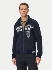 Aeronautica Militare Bluza 261FE2105UF00683 Granatowy Regular Fit. Niebieskie bluzy męskie Aeronautica Militare, l, bez wzorów, z bawełny, bez kaptura. Za 899.99 zł.