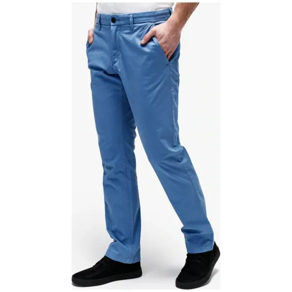 Timberland Spodnie Squam Lake Stretch Twill Straight Chino , niebieski, rozmiar 34/32. Niebieskie spodnie materiałowe męskie Timberland, bez wzorów, z bawełny. W wyprzedaży za 269.99 zł.