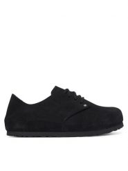 Birkenstock Półbuty Maine 1032861 Czarny. Czarne półbuty damskie Birkenstock, bez wzorów, ze skóry, bez obcasa, na płaskiej podeszwie, bez zapięcia. Za 719.99 zł.