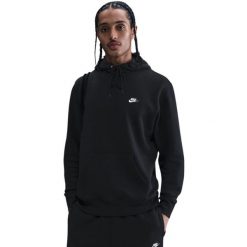 Bluza męska Nike Club BB czarna. Czarne bluzy męskie Nike, m, bez wzorów, z bawełny, bez kaptura. Za 259.99 zł.