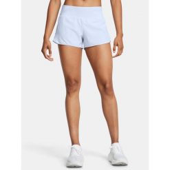 Spodenki do biegania damskie Under Armour Launch Pro 3''. Niebieskie szorty sportowe damskie Under Armour, m, bez wzorów, sportowe, do biegania. Za 169.99 zł.