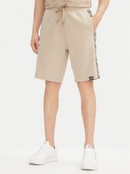 EA7 Emporio Armani Szorty sportowe 7M000217 AF12660 U6155 Beżowy Regular Fit. Brązowe krótkie spodenki sportowe męskie EA7 Emporio Armani, m, bez wzorów, z bawełny. Za 347.00 zł.