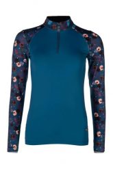 Dziewczęca koszulka jeździecka z długim rękawem HKM Essentials Flower. Fioletowe t-shirty i topy dla dziewczynek HKM, bez wzorów, z tkaniny, bez ramiączek. Za 225.50 zł.