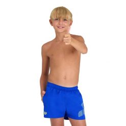 Spodenki chłopięce szorty kąpielowe na plażę basen Arena Beach Boxer. Niebieskie szorty dla chłopców Arena, bez wzorów, sportowe. Za 109.00 zł.