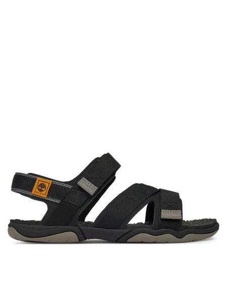 Timberland Sandały Adventure Seeker TB0A5XTZ0151 Czarny. Czarne sandały chłopięce Timberland, z materiału, bez zapięcia. Za 289.99 zł.