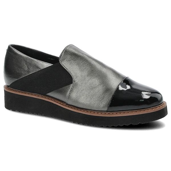 Szare Półbuty Lamelia Eleganckie Buty Damskie. Szare półbuty damskie LAMELIA, bez wzorów, eleganckie, bez obcasa, bez zapięcia. Za 209.00 zł.