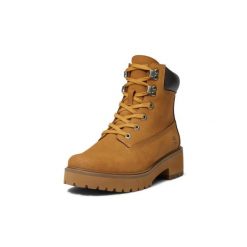 Trapery damskie, Timberland Carnaby Cool 6 In Boot. Brązowe śniegowce i trapery damskie Timberland, z gumy. Za 549.99 zł.