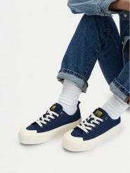 G-Star Raw Trampki CEO-GST01 Granatowy. Niebieskie trampki i tenisówki damskie G-Star, bez wzorów, z materiału, retro, bez zapięcia. Za 143.99 zł.