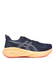 Asics Buty do biegania Novablast 5 1011B974 Granatowy. Niebieskie buty sportowe męskie Asics, z meshu, bez zapięcia, do biegania. Za 579.99 zł.