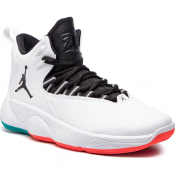 Buty NIKE - Jordan Super.Fly Mvp AR0037 103 White/Black Turbo Green. Białe buty sportowe męskie Nike, z materiału. Za 589.00 zł.