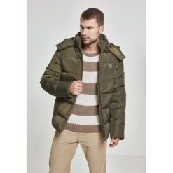 Parka Urban Classic hooded. Zielone kurtki męskie Urban Classics, na zimę, m, bez wzorów, z kapturem. Za 345.50 zł.