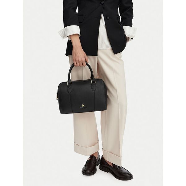 Torebka Beverly Hills Polo Club. Czarne torebki do ręki damskie Beverly Hills Polo Club, bez wzorów, bez dodatków. Za 219.99 zł.