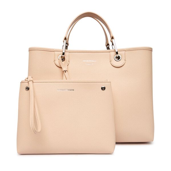Torebka Emporio Armani. Brązowe torebki do ręki damskie Emporio Armani, bez wzorów, klasyczne, bez dodatków. Za 936.99 zł.
