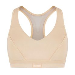 Biustonosz treningowy Shock Absorber Padded Sports. Brązowe biustonosze Shock Absorber, bez wzorów. Za 229.99 zł.