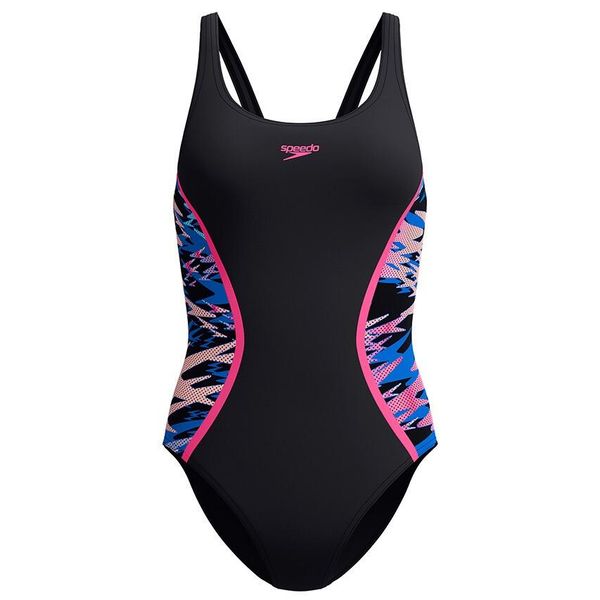Strój kąpielowy damski Speedo Hyperboom Splc Msclbk. Czarne kostiumy jednoczęściowe damskie Speedo, bez wzorów, klasyczne, na fitness i siłownię. Za 159.99 zł.