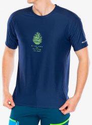 Koszulka szybkoschnąca męska Crazy Shirt Logo. Niebieskie koszulki sportowe męskie CRAZY, m, bez wzorów, z mikrofibry, bez kołnierzyka, bez ramiączek. Za 197.99 zł.