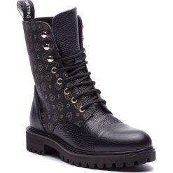 Trapery POLLINI - TA21023G06Q1100A Tapiro/Vit.Bott.Nero. Czarne śniegowce i trapery damskie Pollini, ze skóry ekologicznej. Za 1,009.00 zł.