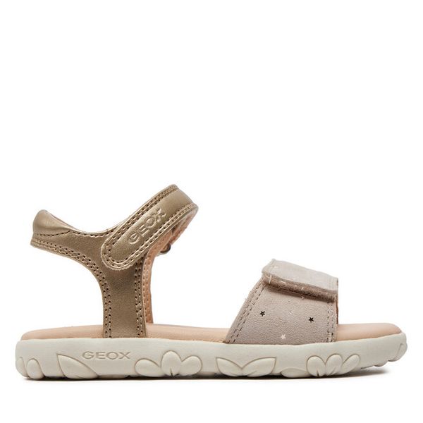 Sandały Geox. Żółte sandały dziewczęce Geox, bez zapięcia. Za 259.99 zł.