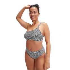 Góra od kostiumu kąpielowego damskiego Speedo Assymetric. Białe bikini damskie Speedo, s, bez wzorów. Za 199.99 zł.