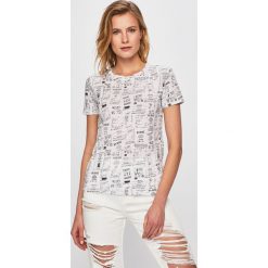 Tally Weijl - Top. Białe t-shirty damskie TALLY WEIJL, s, bez wzorów, z bawełny, bez kołnierzyka. W wyprzedaży za 19.90 zł.