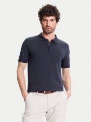 Pierre Cardin Polo C5 21455.2119 Granatowy Regular Fit. Niebieskie koszulki polo męskie Pierre Cardin, m, bez wzorów, z bawełny, bez ramiączek. Za 269.99 zł.