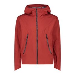 Kurtka nieprzemakalna z stałym kapturem CMP. Brązowe kurtki sportowe męskie CMP, bez wzorów, trekkingowe. Za 389.30 zł.