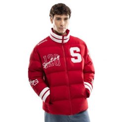 Męska kurtka puchowa 120. rocznica Real Sporting de Gijón Siroko SC120 El Bibi. Czerwone kurtki męskie SIROKO, m, bez wzorów, z puchu, bez kaptura. Za 930.00 zł.